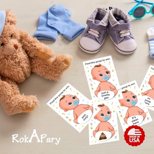Baby Shower Scratch Off Poop Game Set of 40
