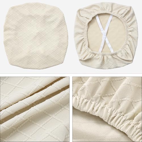 Stretch Chair Seat Covers 6 PCS Removable and Washable