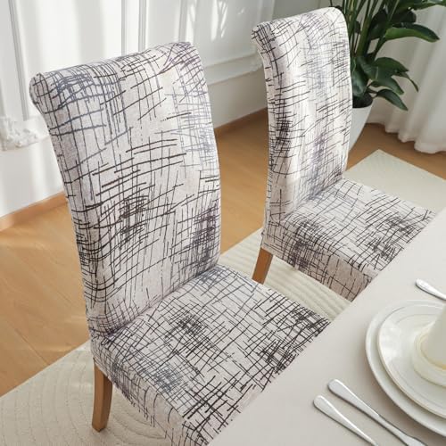 FORCHEER Chair Covers Set of 4 Beige
