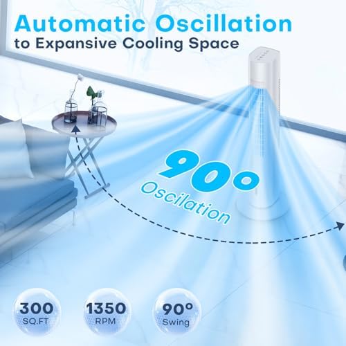 MYICY 35 Inch 3 in 1 Fan Humidifier Cooler Portable AC Unit