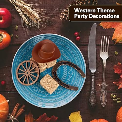 36PCS Western Party Decorations Mini Horseshoe