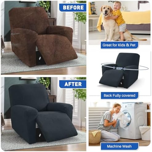 MAXIJIN Waterproof Recliner Chair Covers 3 Pieces