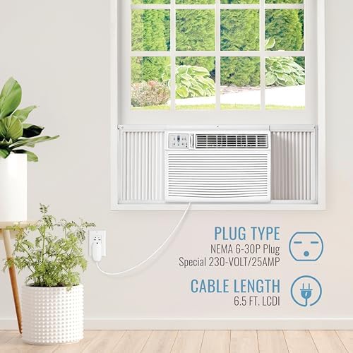 Keystone 23200 BTU Window Wall Air Conditioner with 16000 BTU Heat and Dehumidifier