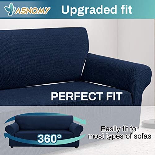 Asnomy Sofa Slipcovers for 3 Cushion Couch Pet-Friendly and Durable