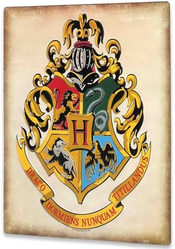 Harry Potter Hogwarts Crest Metal Wall Sign