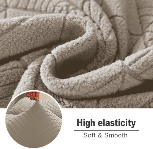Northern Brothers Recliner Cover Khaki Stretch Slipcover