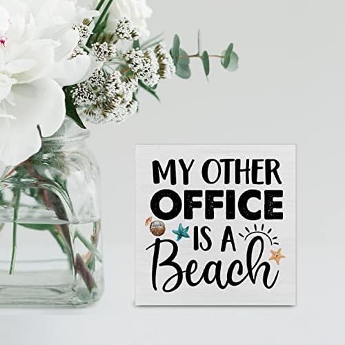 My Other Office Is A Beach Wood Box Sign Decor