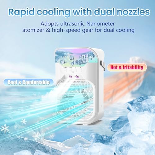 IWENNUAN Portable AC with Remote and 2 Spray Modes