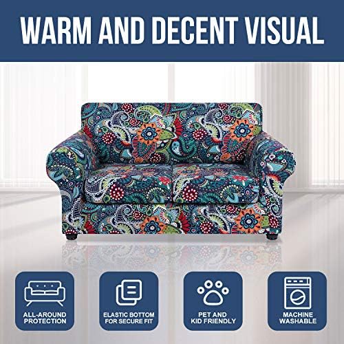 hyha Sofa Slipcovers 3 Piece Floral Pattern Stretch Washable