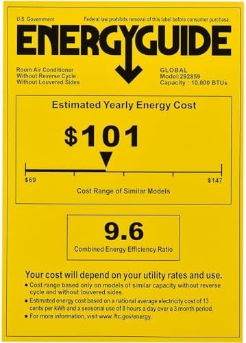 Global Industrial 10000 BTU Through The Wall AC Unit
