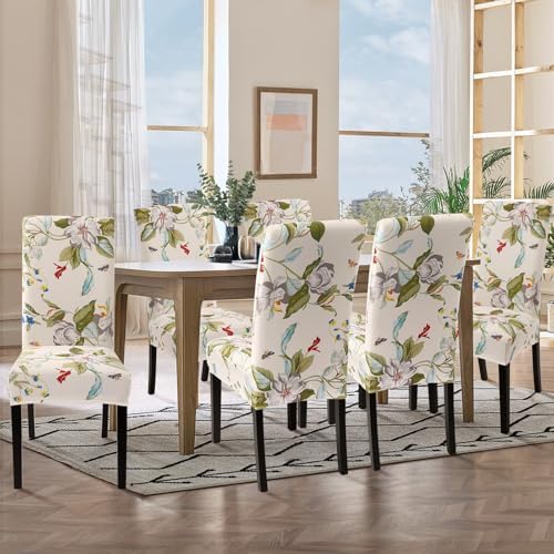 SearchI Dining Chair Covers Set of 2 Spandex Washable Slipcovers