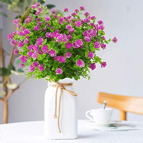 Artificial Orchid Flowers Outdoor 20 Bundles UV Resistant Decor