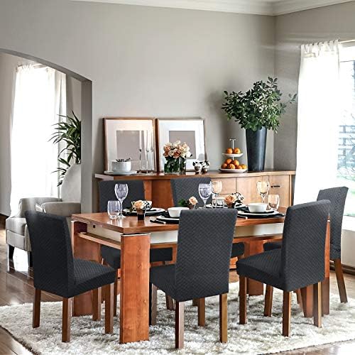 YEMYHOM 2 Pack Checkered Dining Chair Slipcovers