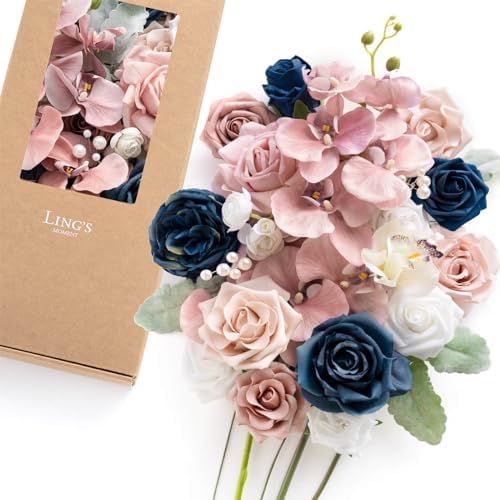 Lings Moment Artificial Flowers Combo Set for Wedding Decor