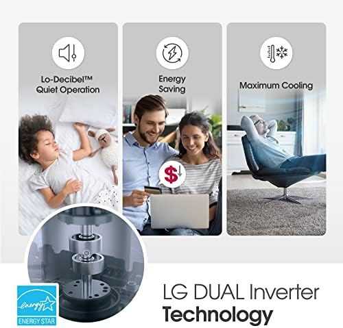 LG 10000 BTU Dual Inverter Window AC Unit with WiFi