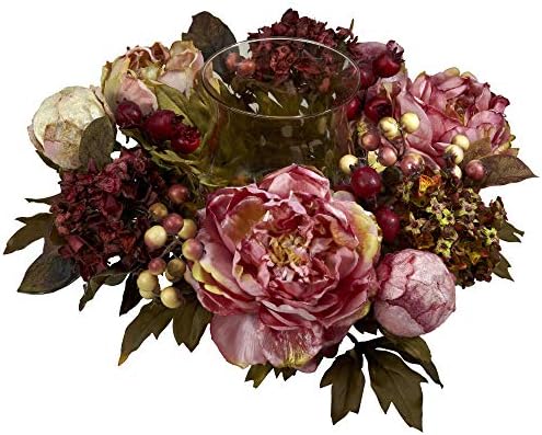 Nearly Natural Peony Hydrangea Candelabrum 1