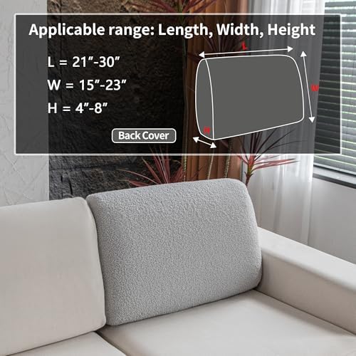 OHSIO Stretch Sofa Slipcover with Elastic Bottom