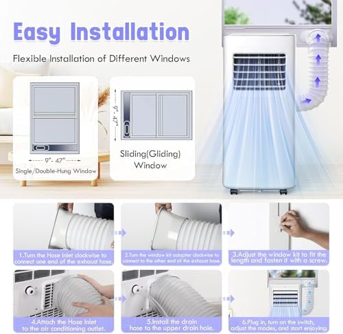Sprbar 8500BTU Portable AC 3-in-1 with Fan and Dehumidifier 1
