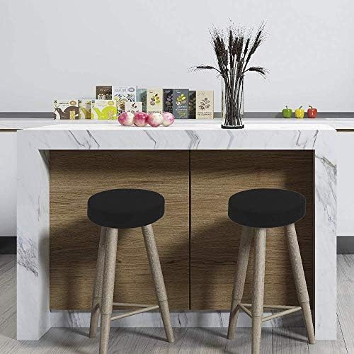 BUYUE Bar Stool Covers Luxury Fabric 16-18 Diameter Slipcover