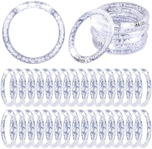 Rtteri 100 Pcs LED Light Up Bracelets Bulk Party Favors