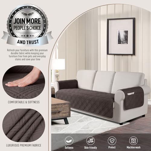 TAOCOCO Waterproof Dog Sofa Covers with Non Slip Backing