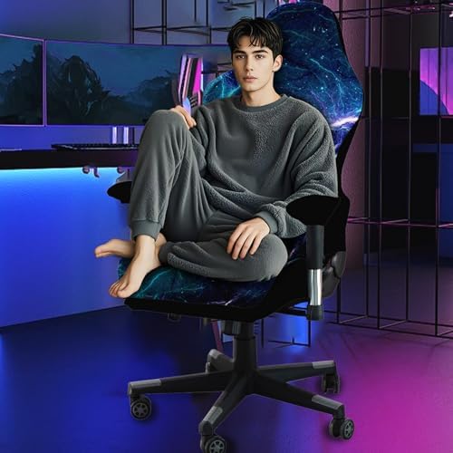 Gaming Chair Slipcovers Stretchable Elastic Seat and Armrest Covers