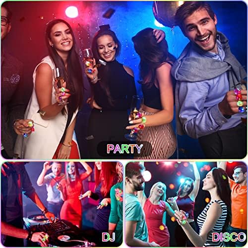 Vinsot 252 Pcs LED Glow in the Dark Ring Party Favors