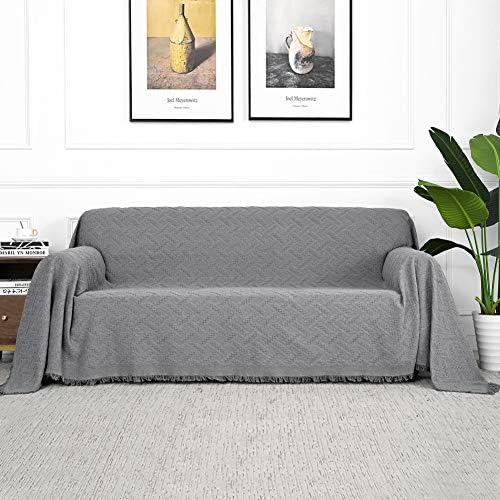 MYSKY HOME Geometrical Sofa Slipcover XX-Large Grey