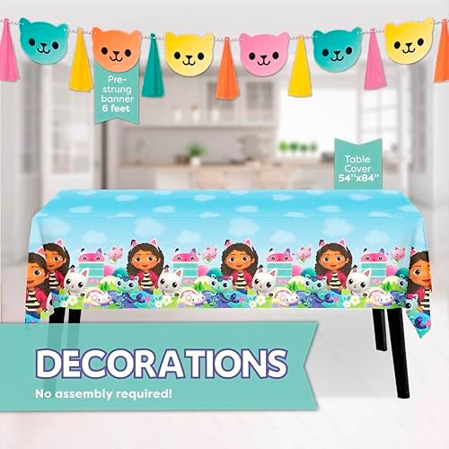Gabby Dollhouse Party Decor Kit for 16 Guests