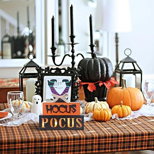 Halloween Decorations Indoor LED Hocus Pocus Sign