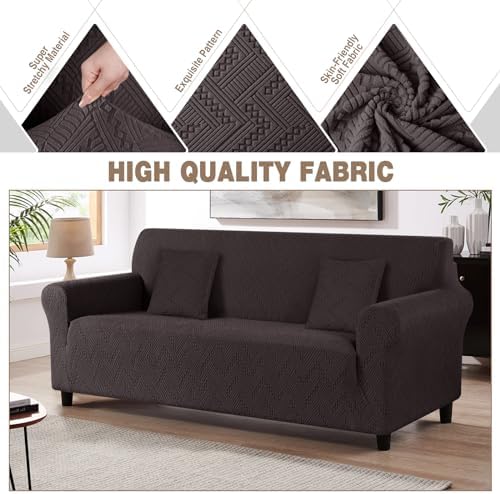 Ruaozz Stretch Sofa Cover 3 Seater Universal Fit