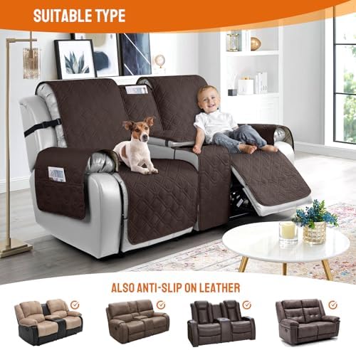 VANSOFY Waterproof Loveseat Recliner Cover
