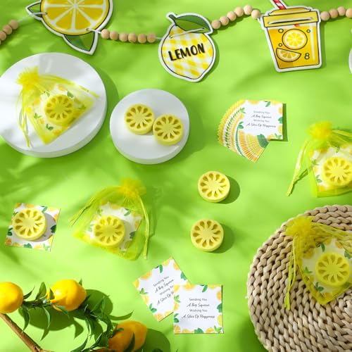 50 Piece Lemon Shaped Soap Favors Set