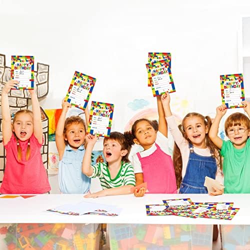 Nezyo 30 Pack Birthday Party Invitations with Envelopes