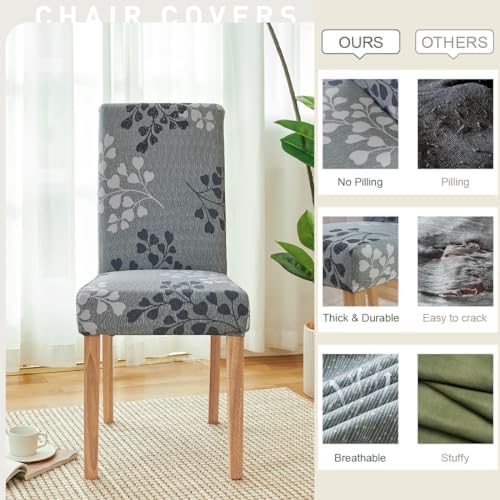 Secgo Dining Chair Covers 4 Pack Stretchable Spandex