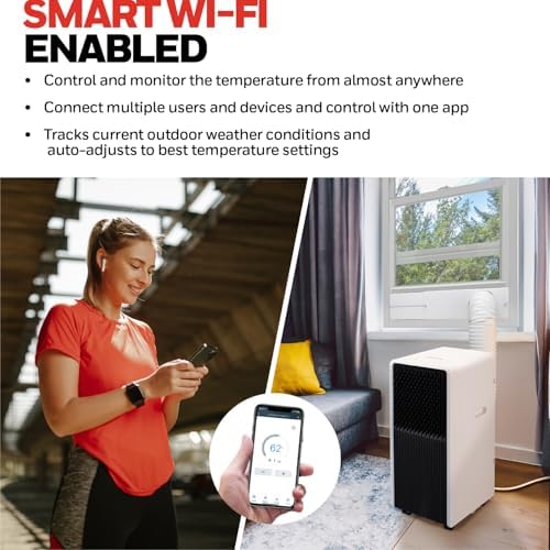 Honeywell 13500 BTU Slim Portable AC with WiFi and Alexa Control 1