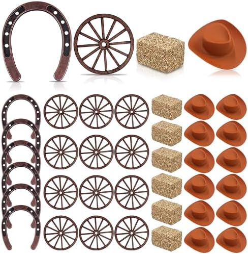 36PCS Western Party Decorations Mini Horseshoe