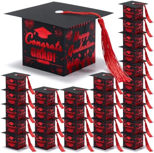 COTOPHER 36 Pack Mini Graduation Cap Boxes with Tassel 1