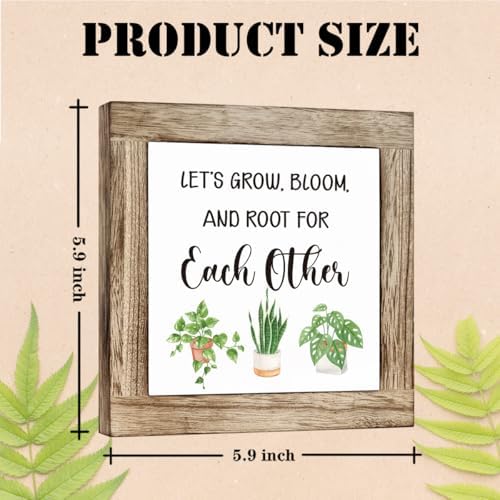 Plant Decor Lets Grow Boom and Root Sign