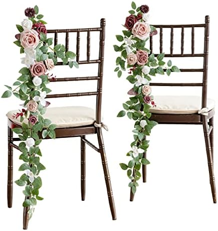 Lings Moment 10pcs Artificial Wedding Chair Flowers