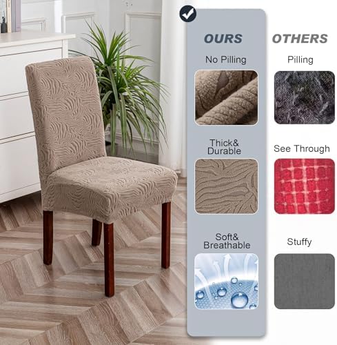 Dining Chair Covers 6 Pack Removable and Washable