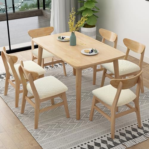 Stretch Chair Seat Covers 6 PCS Removable and Washable