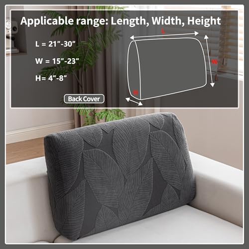 Qianmew L Shaped Sofa Back Cover Washable Stretch Soft