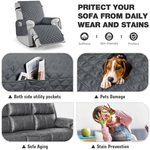 TAOCOCO Non-Slip Recliner Chair Cover for Small Chairs