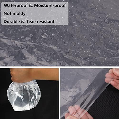 HERSENT 12ft Thick Plastic Sofa Cover for Moving Storage