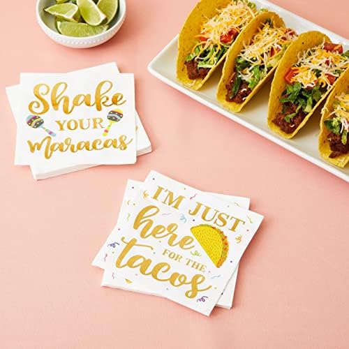 100 Pack Fiesta Napkins for Cinco de Mayo Party