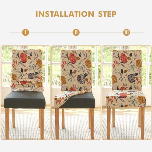 Secgo Dining Chair Covers 4 Pack Stretch Spandex Slipcovers