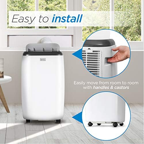 BLACKDECKER 8000 BTU Portable Air Conditioner with Remote Control White