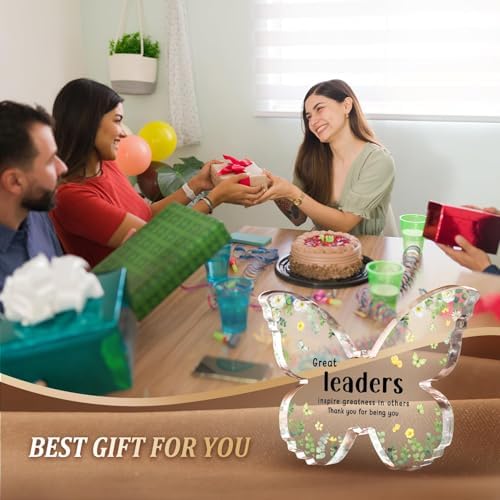 Boss Lady Gifts for Women Butterfly Acrylic Plaque