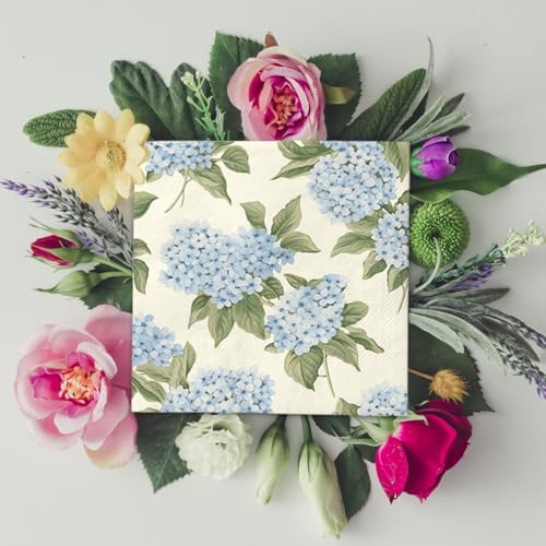 40Pcs Floral Napkins Birthday Party Decorations